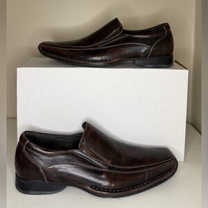 Men's APT 9 Sz 10 Brown Leather Loafers